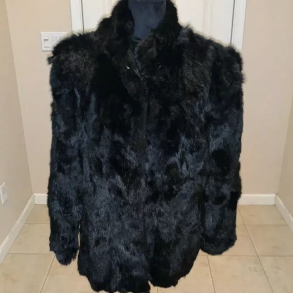 Genuine Fur Coat with Satin Lining